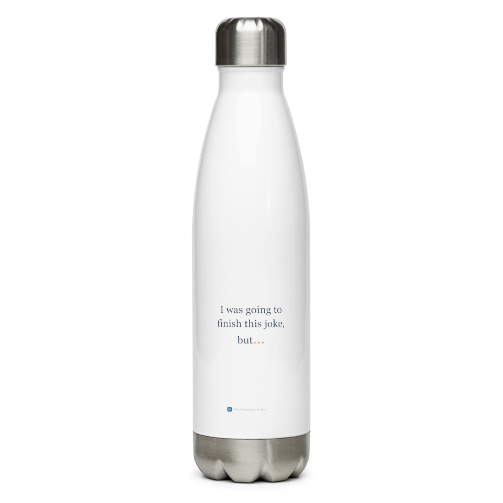 Design shown on a water bottle